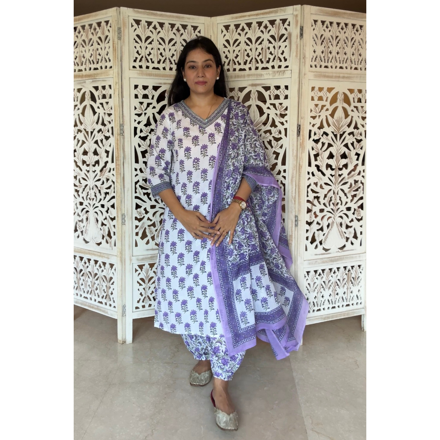 Cotton Suit set- R095
