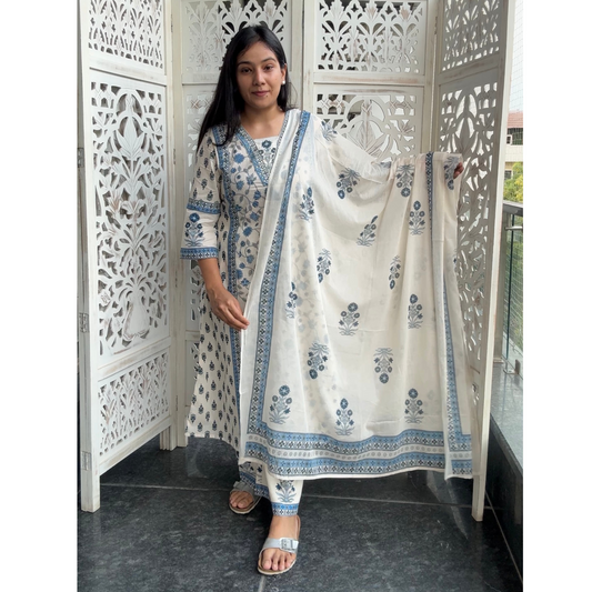 Cotton A line Suit set- R115