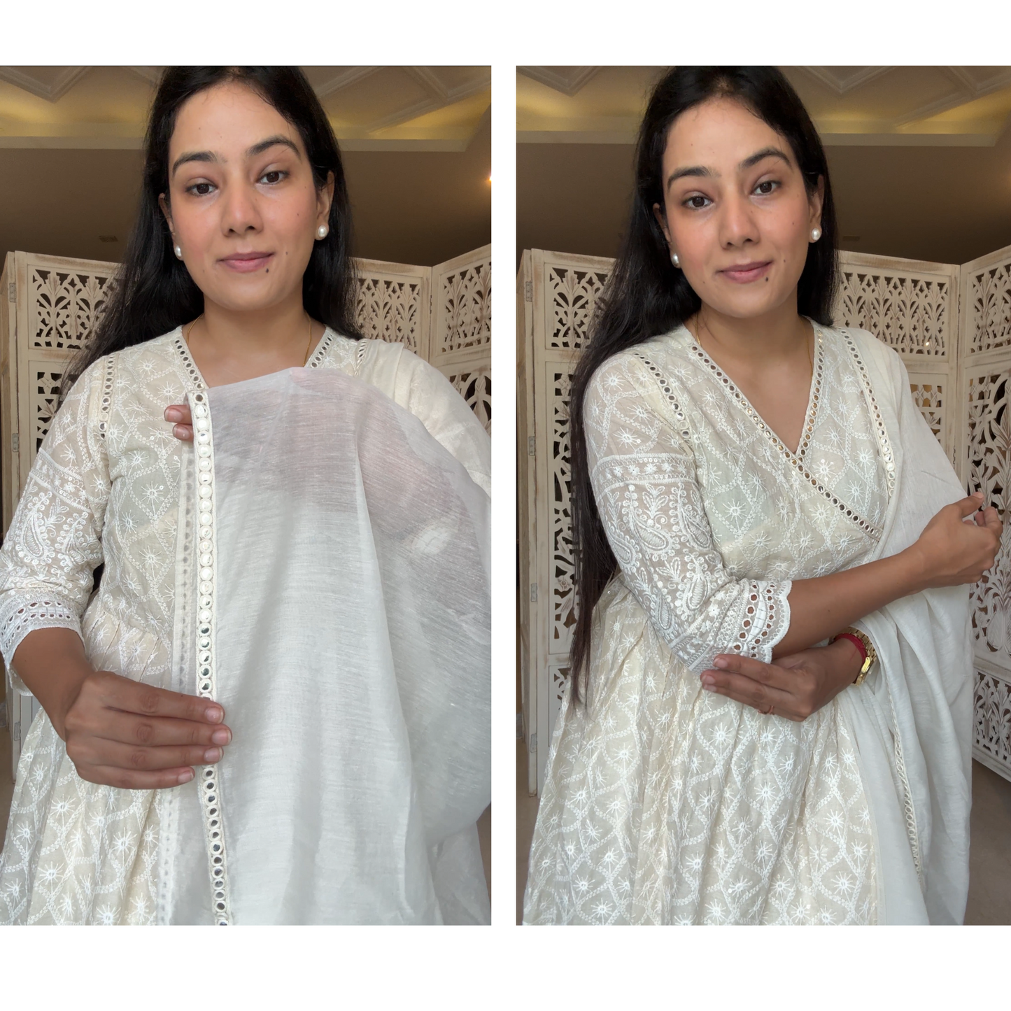 Angrakha cotton suit set- R081