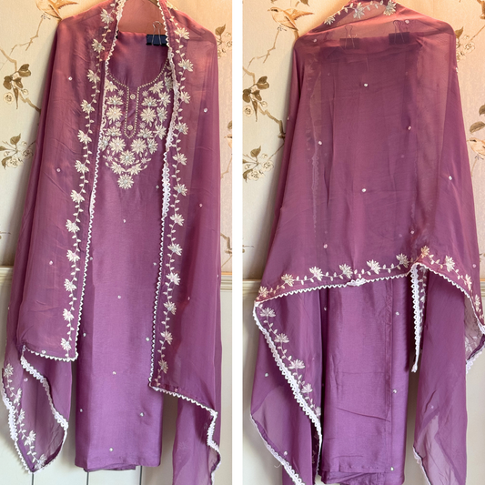 Silk suit- E028
