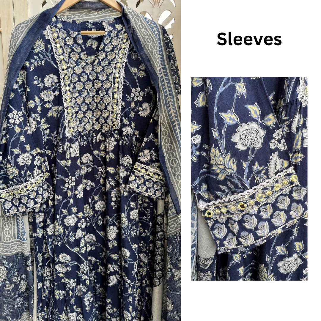 Cotton Nyra Cut Suit set- R191