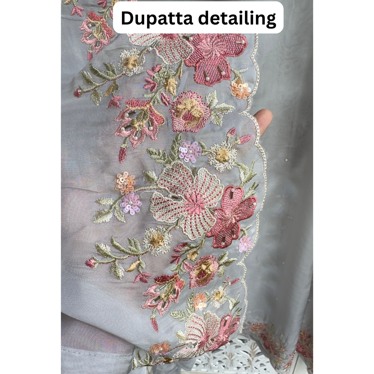 Organza Suit- D096