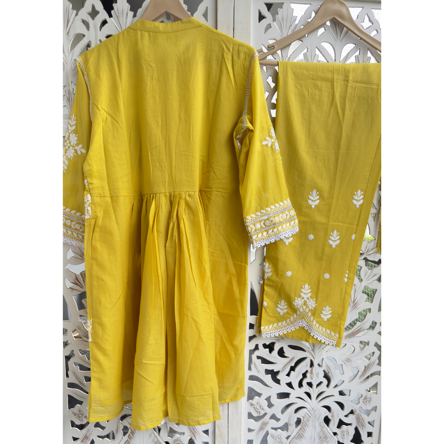 Cotton Mul Mul Kurta Pant Set- R116