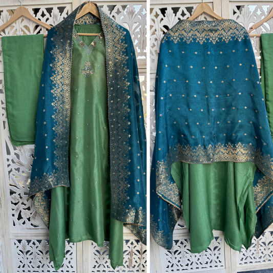 Dola Silk Suit- D045