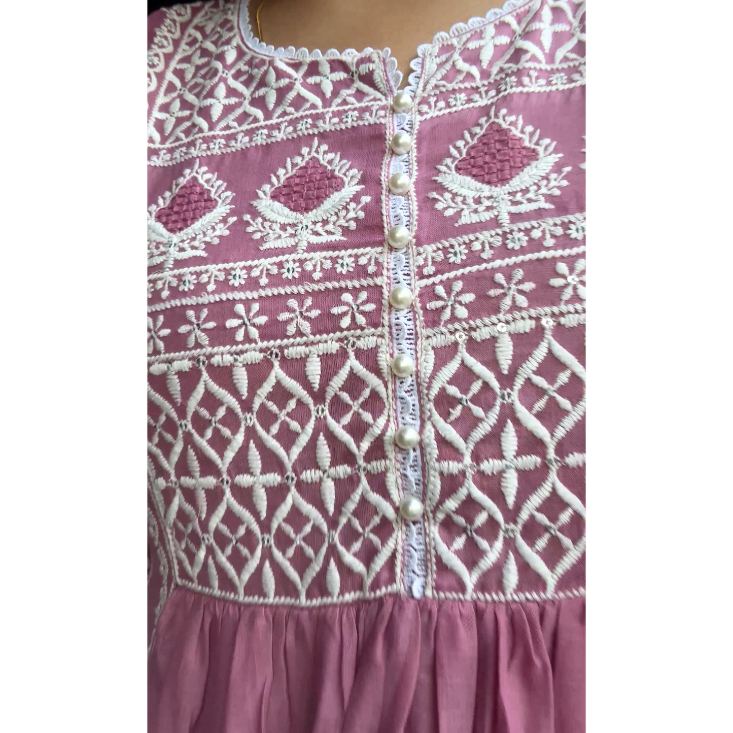 Mul Cotton Anarakali Suit set- R112