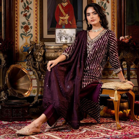 Chiffon Readymade Suit- R071