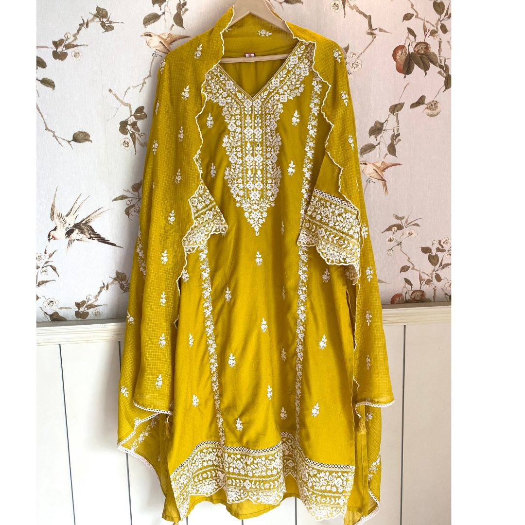 Rayon cotton suit- R091