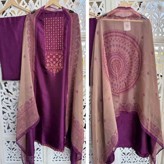 Russian Silk Suit- B171