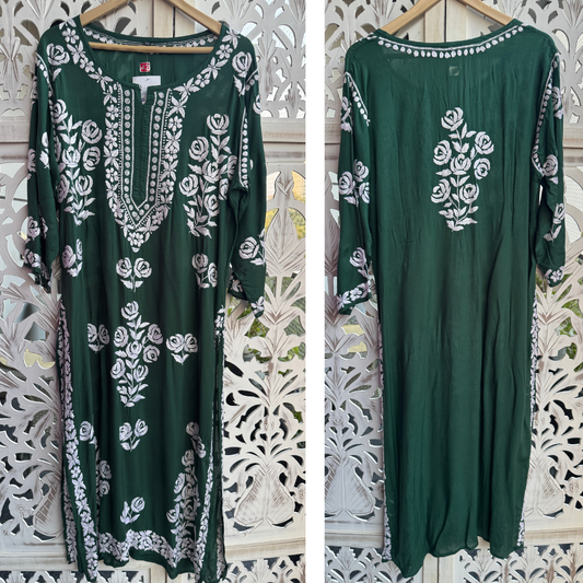Long Kurti chikenkari- CH036