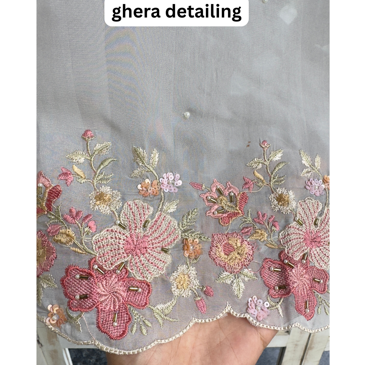 Organza Suit- D096