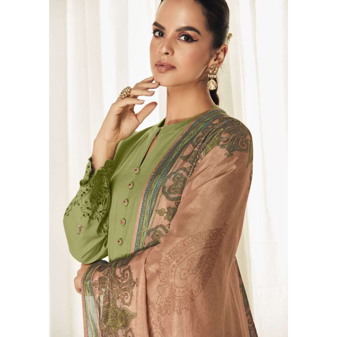 Modal Suit - green- D134