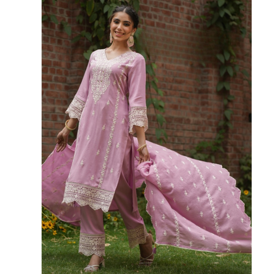 Rayon cotton suit- R090