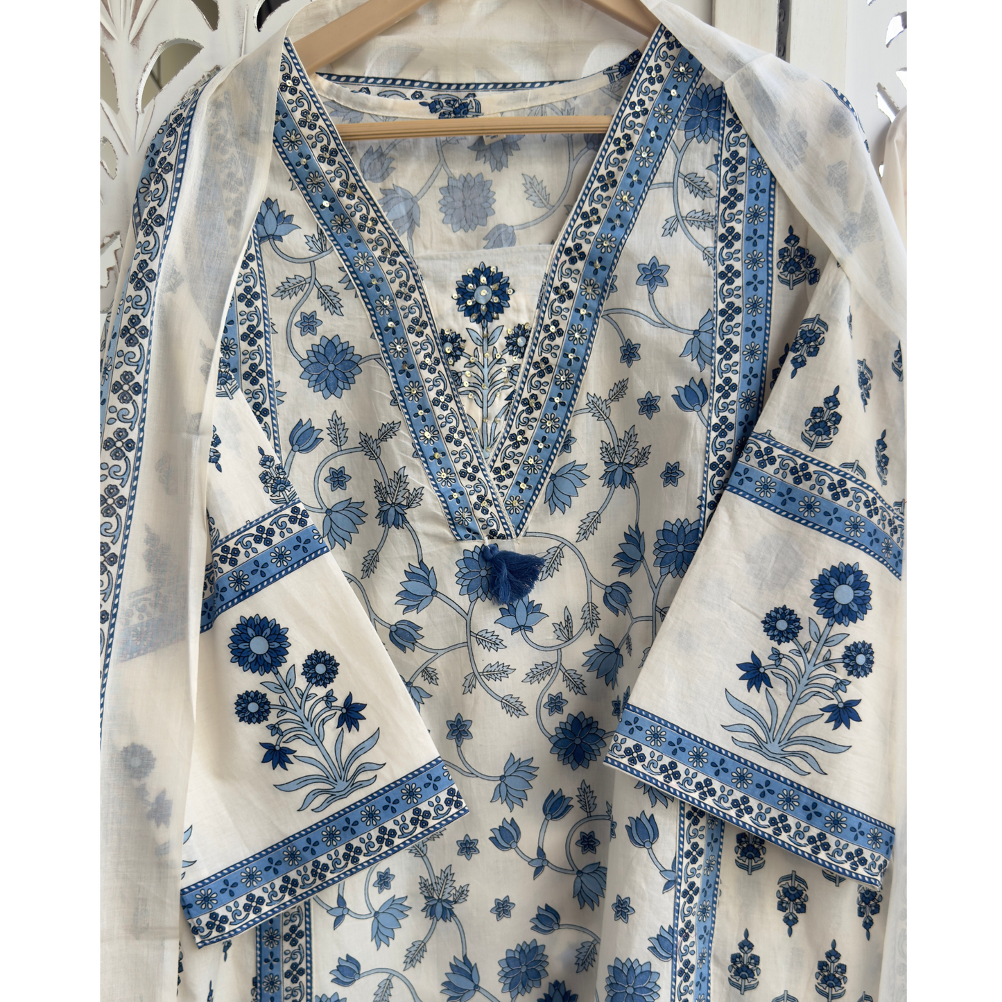 Cotton A line Suit set- R115