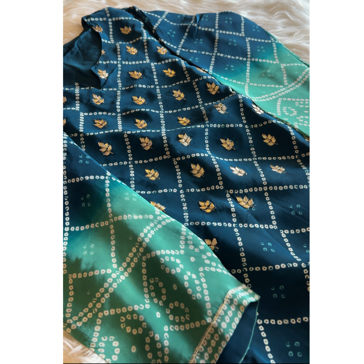 Crepe suit-  R106 Blue