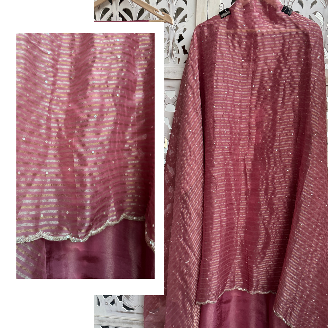 Pure Glass Shimmer tissue suit- E058