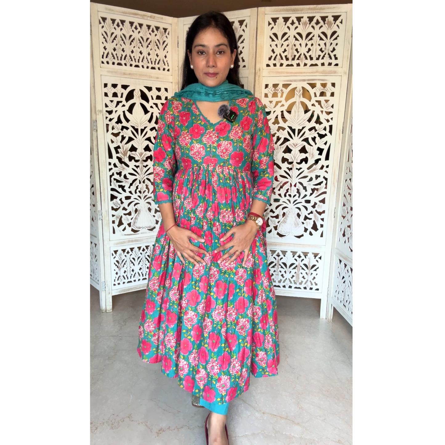 Cotton Anarakali Suit set- R080