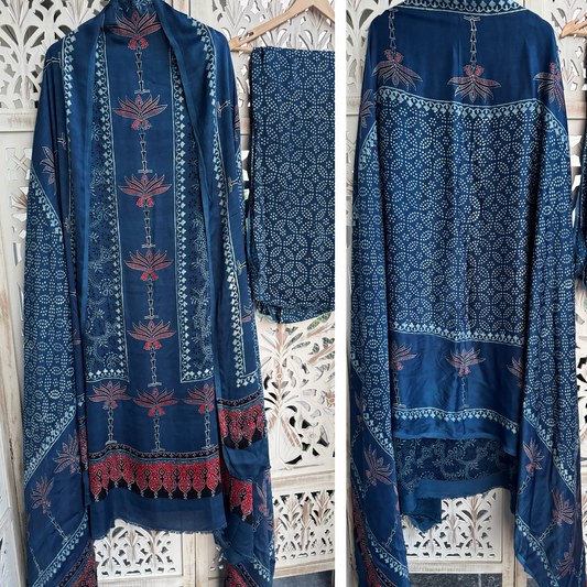 Modal Silk Suit -E04