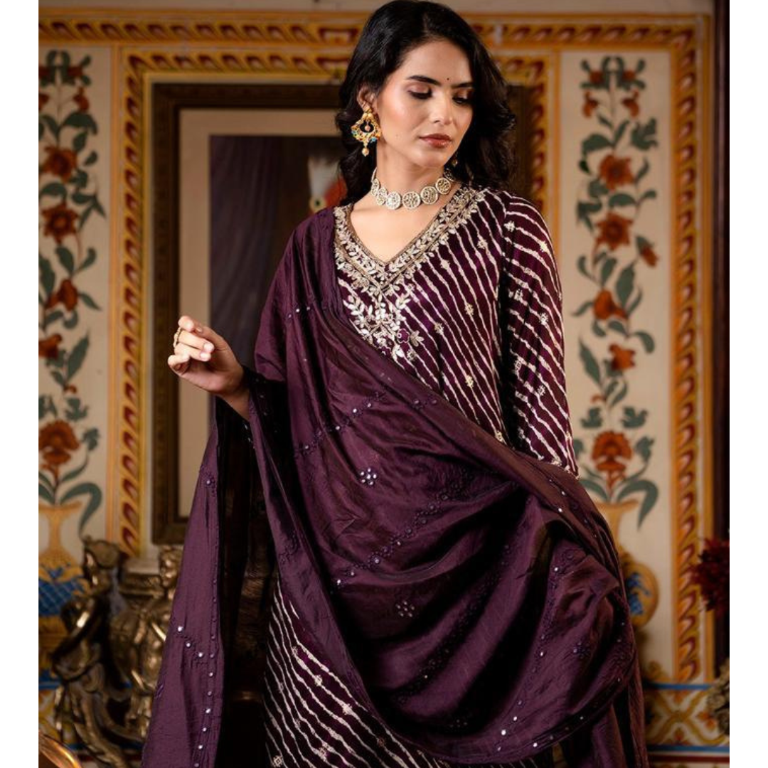 Chiffon Readymade Suit- R071