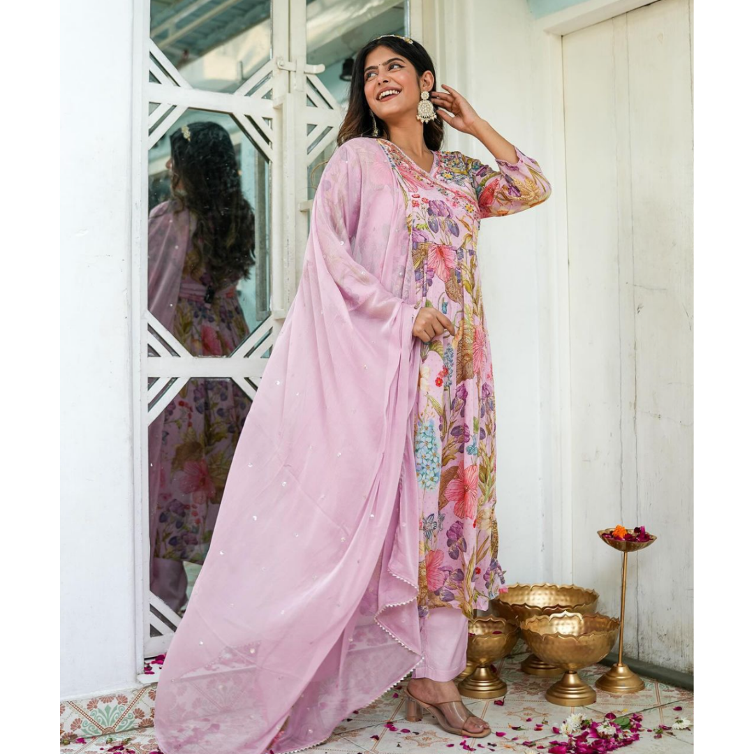 Chinon Nyra cut suit set- R056