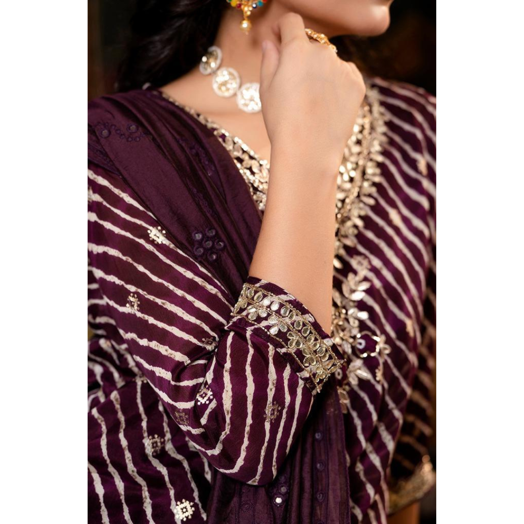 Chiffon Readymade Suit- R071