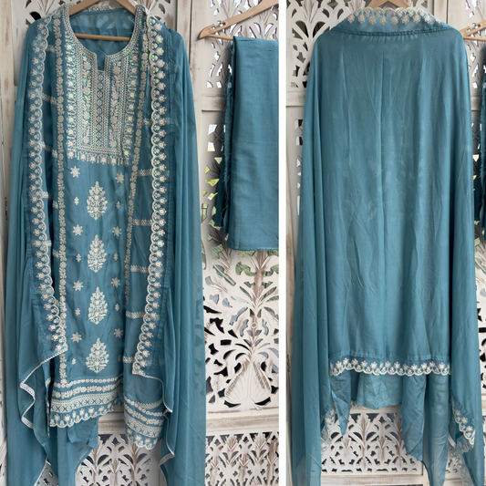 Organza Suit- D157