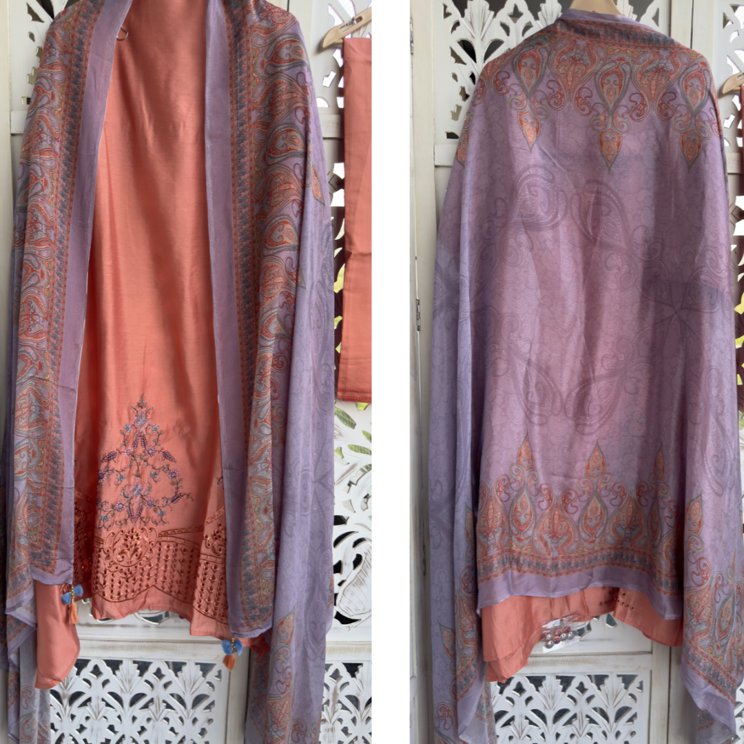 Modal Suit - orange- D132