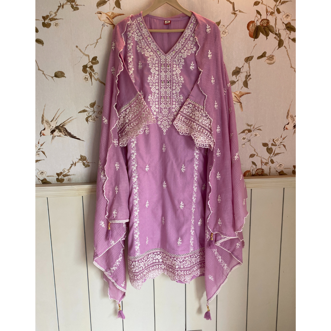 Rayon cotton suit- R090