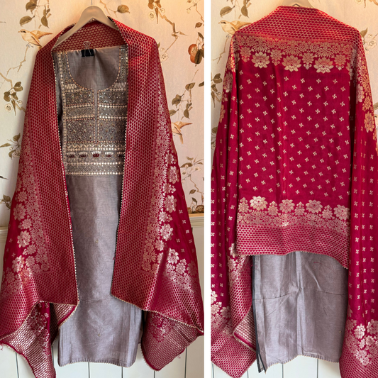 Chanderi Suit- D061