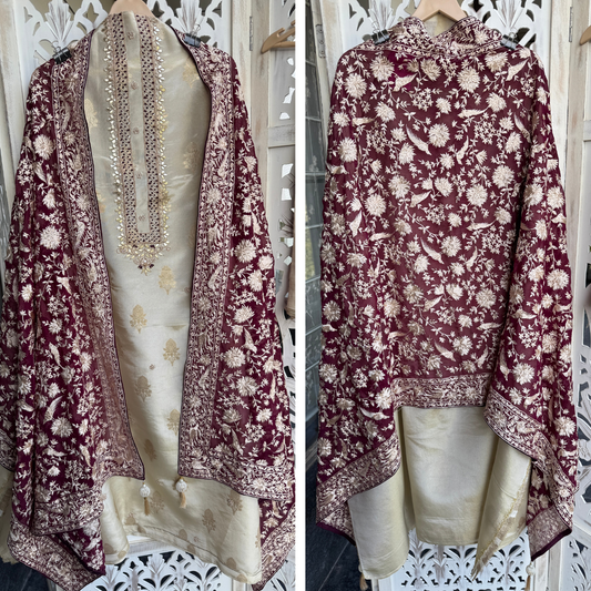 Banarasi tissue suit-E063R