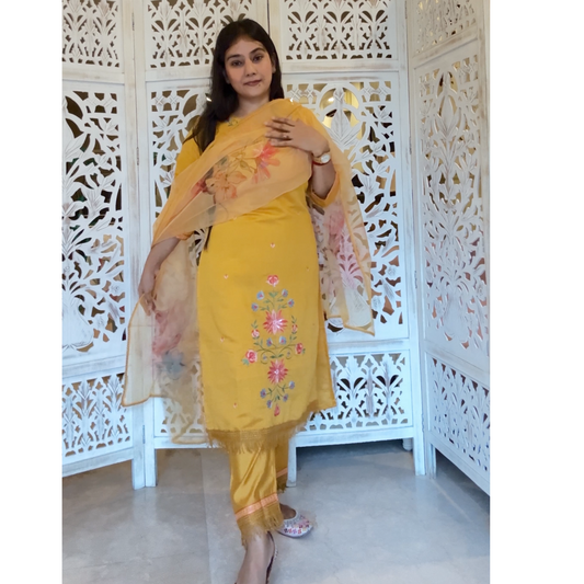 Modal Silk suit-  R035